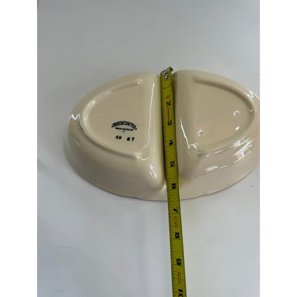 VTG Franciscan Apple Divided Oval Serving Vegetable Bowl Dish USA - Picture 5 of 6
